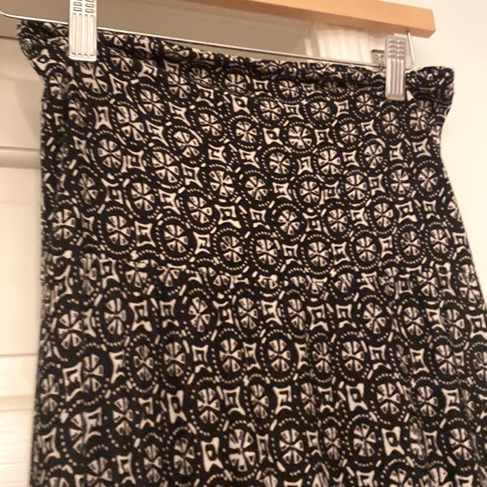 SxSW Bohemian Maxi Skirt Cream + Black Patterned Size Medium EUC Festival Maxi - Picture 5 of 8